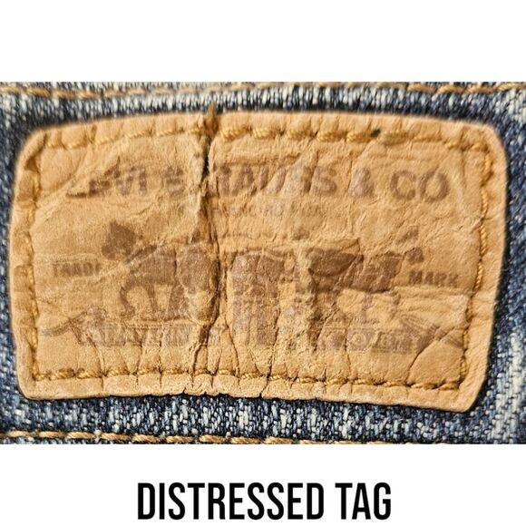 LEVI'S Women's Plus Size Rustic look Straight leg 505 Jeans - Picture 14 of 15